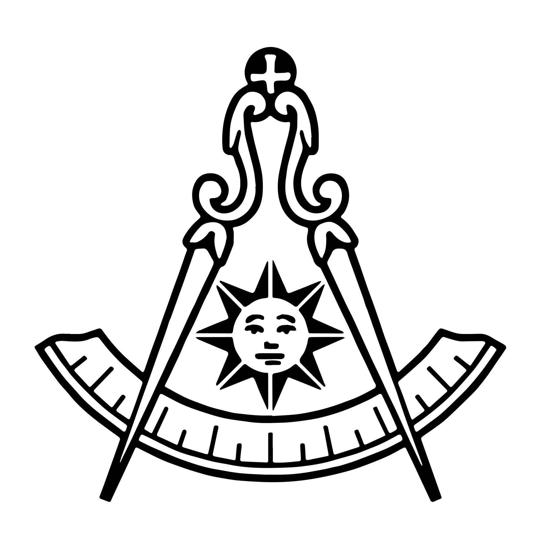 Past Master Blue Lodge California Regulation Briefcase - Dark Brown Cow Leather - Bricks Masons