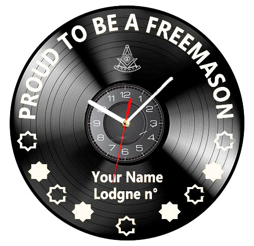 Past Master Blue Lodge California Regulation Clock - Vinyl Record - Bricks Masons