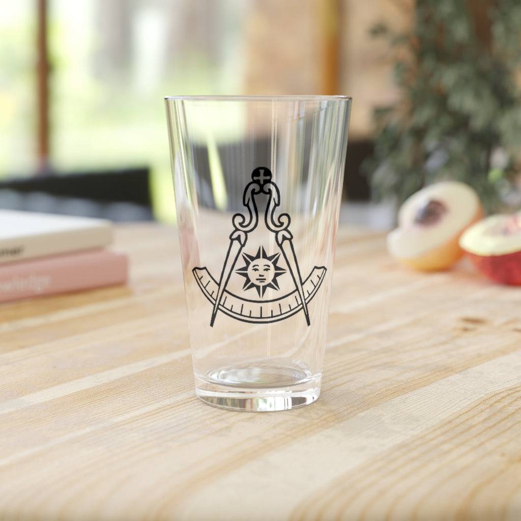 Past Master Blue Lodge Pint Glass - 16oz - Bricks Masons