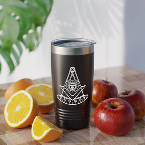 Past Master Blue Lodge Ringneck Tumbler - Various Colors 20oz - Bricks Masons