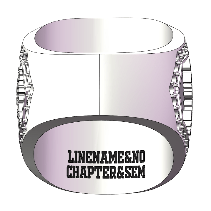 Master Mason Blue Lodge Ring - Prince Hall White Gold Plated - Bricks Masons