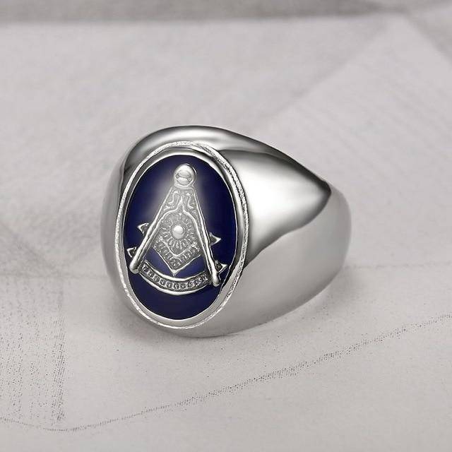 Past Master Blue Lodge Ring - Oval