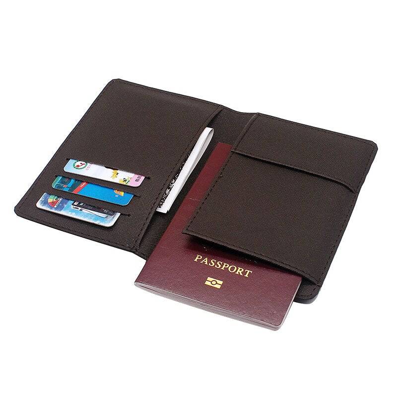 Master Mason Blue Lodge Wallet - Brotherly Love Leather Passport & Wallet Cover Brown & Black