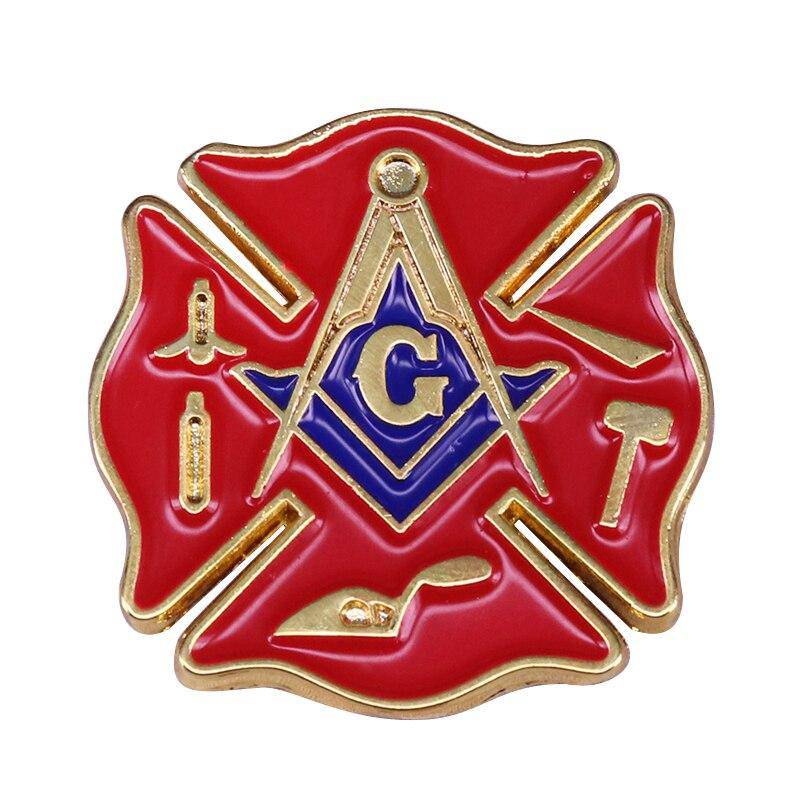 Knights Templar Commandery Lapel Pin - Fireman Fire Service First Responder