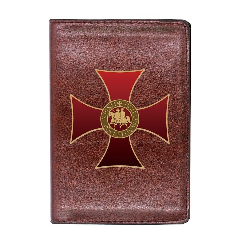 Knights Templar Commandery Wallet - Cross Passport & Credit Card Holder