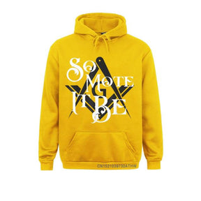 Master Mason Blue Lodge Hoodie - "So Mote It Be" Square and Compass G