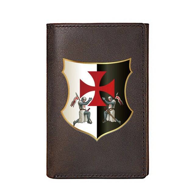 Knights Templar Commandery Wallet - Genuine leather