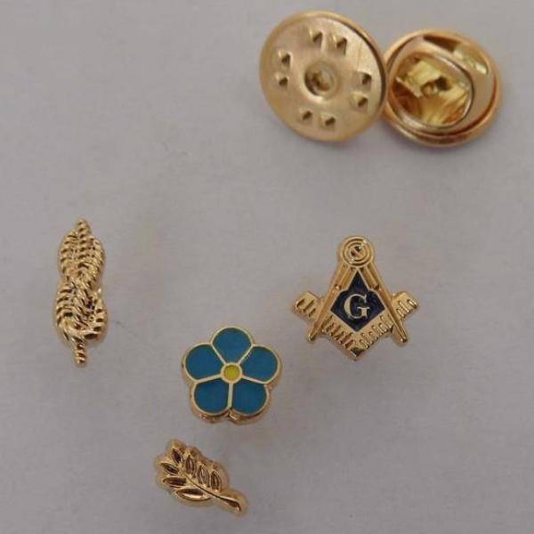 Masonic Lapel Pin - Set of 4 PCS Various Appendants & Styles