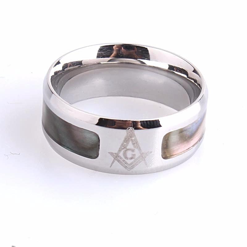 Master Mason Blue Lodge Ring - Le Baiser Spot Stainless Steel