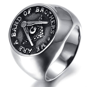 Master Mason Blue Lodge Ring - WE ARE A BAND OF BROTHERS