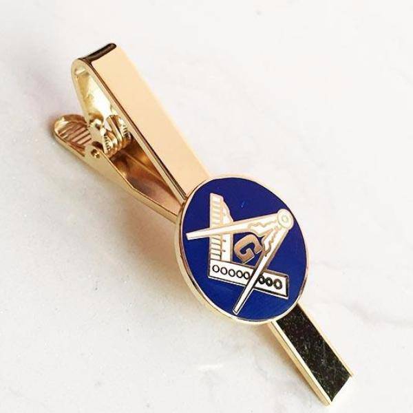 Master Mason Blue Lodge Tie Clip - Square and Compass G