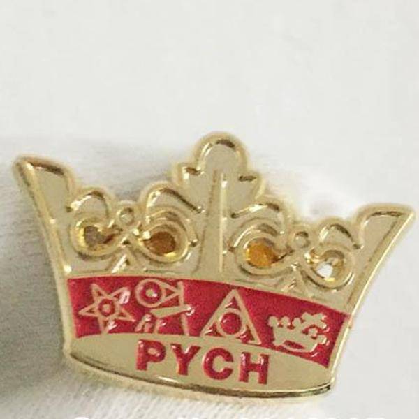 PHA RINCESSES YORK CROSS OF HONOUR Lapel Pin - Golden Crown