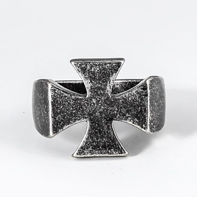 Knights Templar Commandery Ring - Medieval Vintage Cross