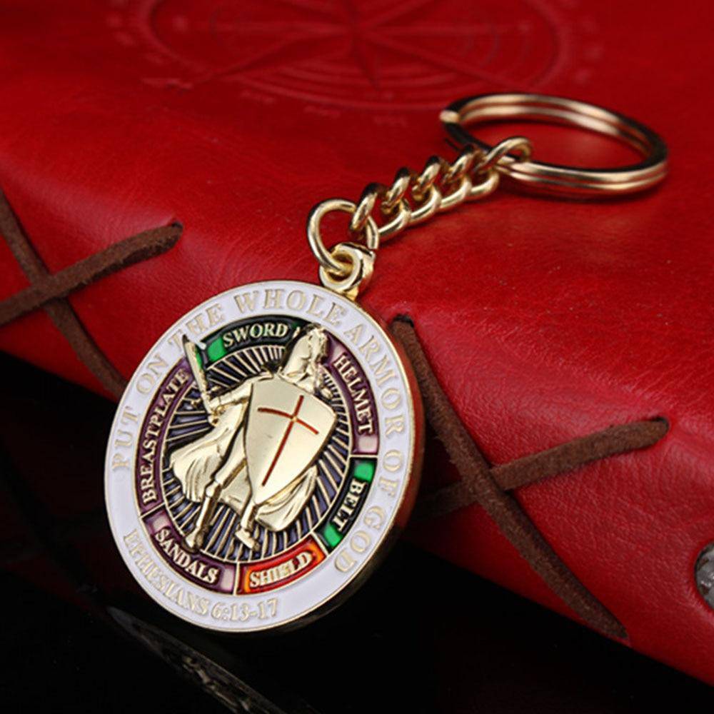 Knights Templar Commandery Keychain - Put On The Whole Armor of God