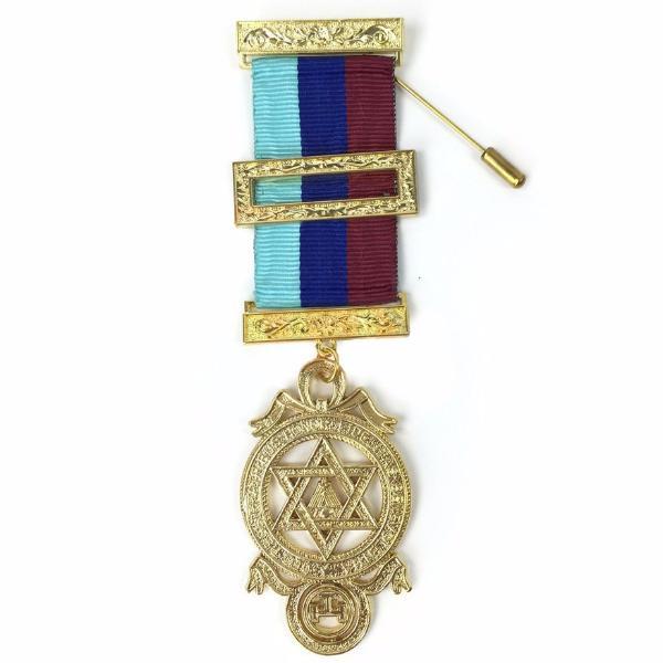Provincial English Royal Arch Breast Jewel - Gold Plated - Bricks Masons