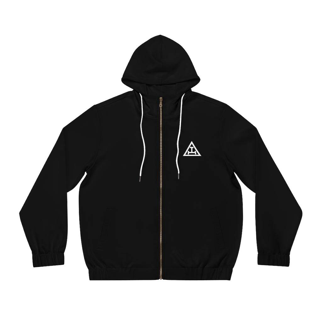 Royal Arch Chapter Hoodie - Black with White Triple Tau - Bricks Masons