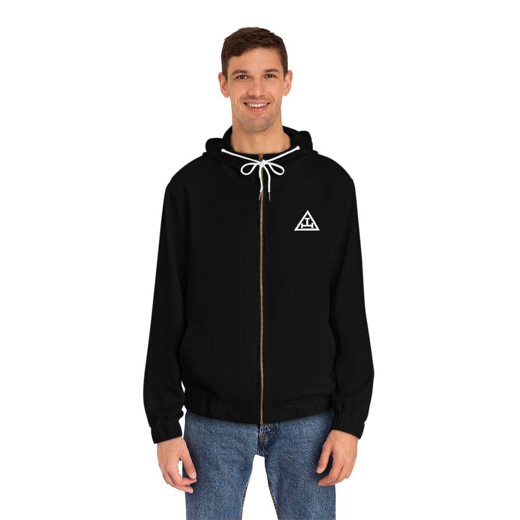Royal Arch Chapter Hoodie - Black with White Triple Tau - Bricks Masons