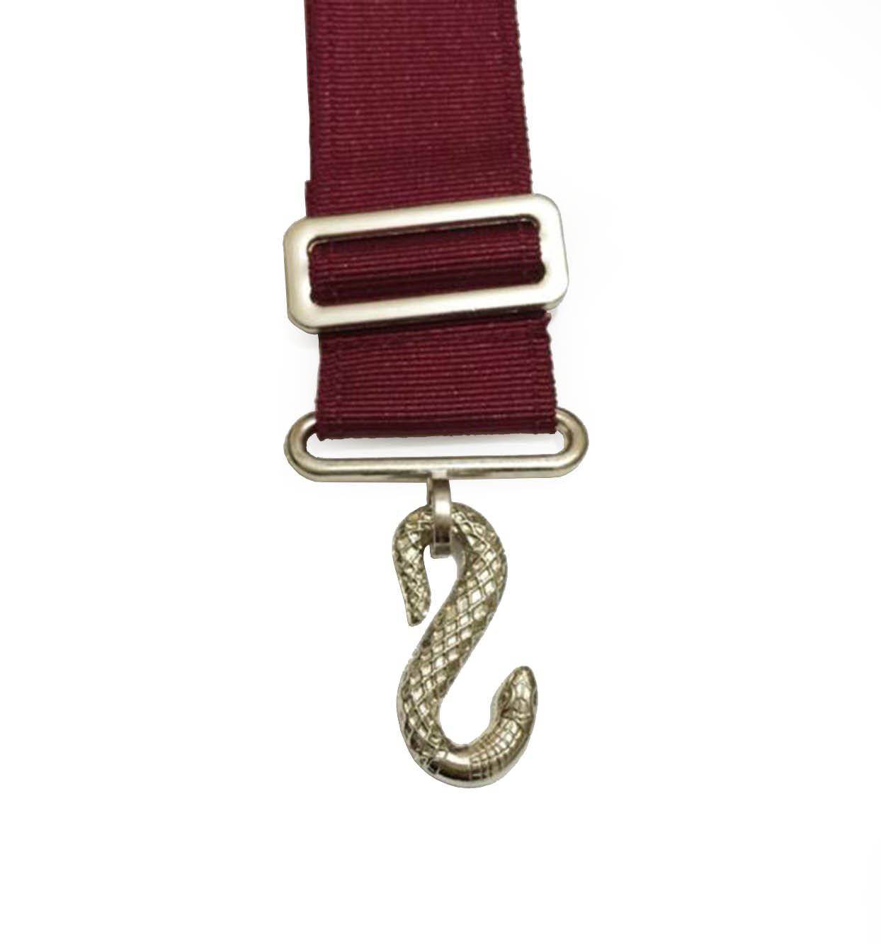 Masonic Apron Belt Extender - Green Belt with Silver/Gold Clasp