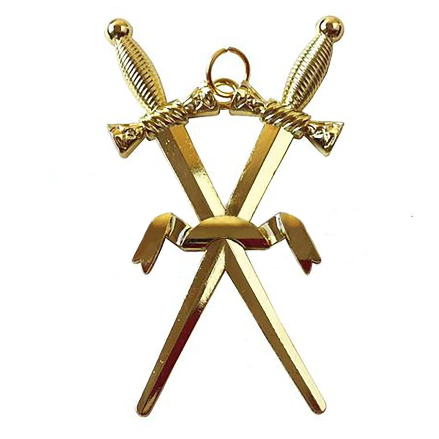 Sentinel Blue Lodge Officer Collar Jewel - Gold Metal - Bricks Masons