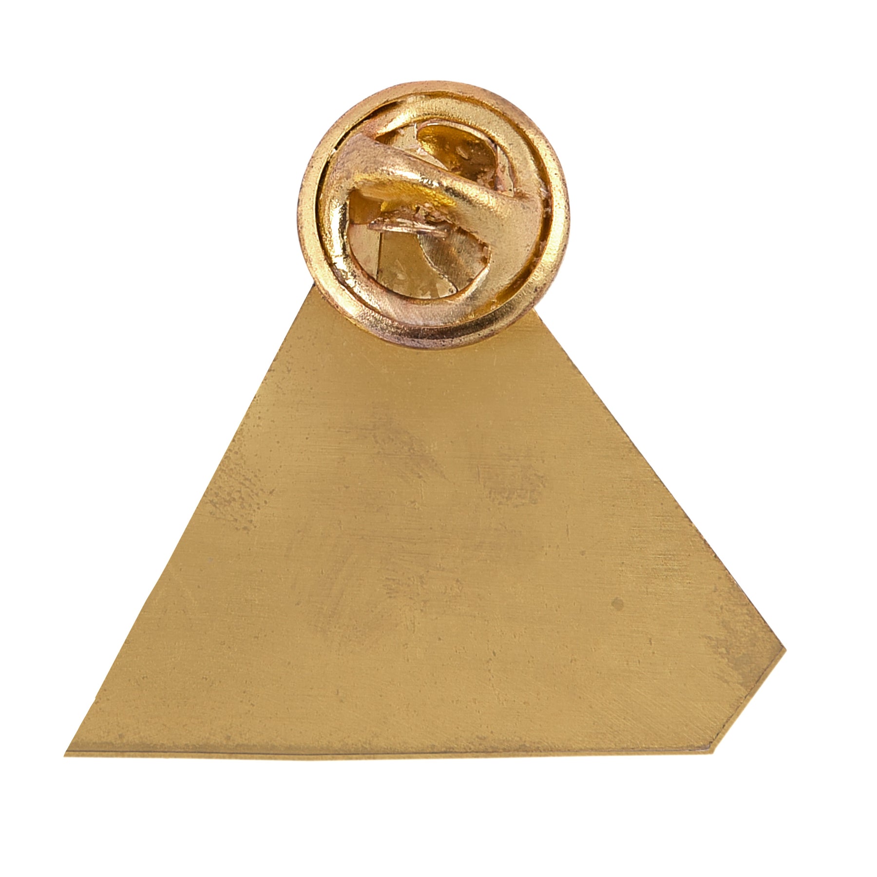 Masonic Lapel Pin - Gold Plated Pyramid - Bricks Masons