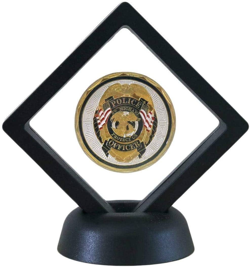 Masonic Coin Holder - 3D Floating Coin Display Black & White