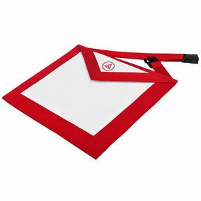 Royal Arch Chapter & Council Apron - Reversible Double-Sided Purple & Red Ribbon - Bricks Masons