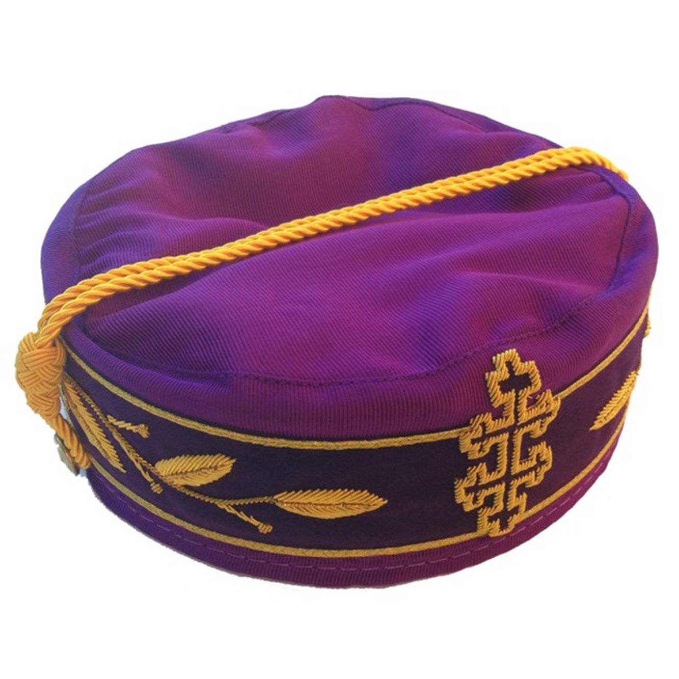 Sovereign Grand Inspector General 33rd Degree Scottish Rite Crown Cap - Purple - Bricks Masons