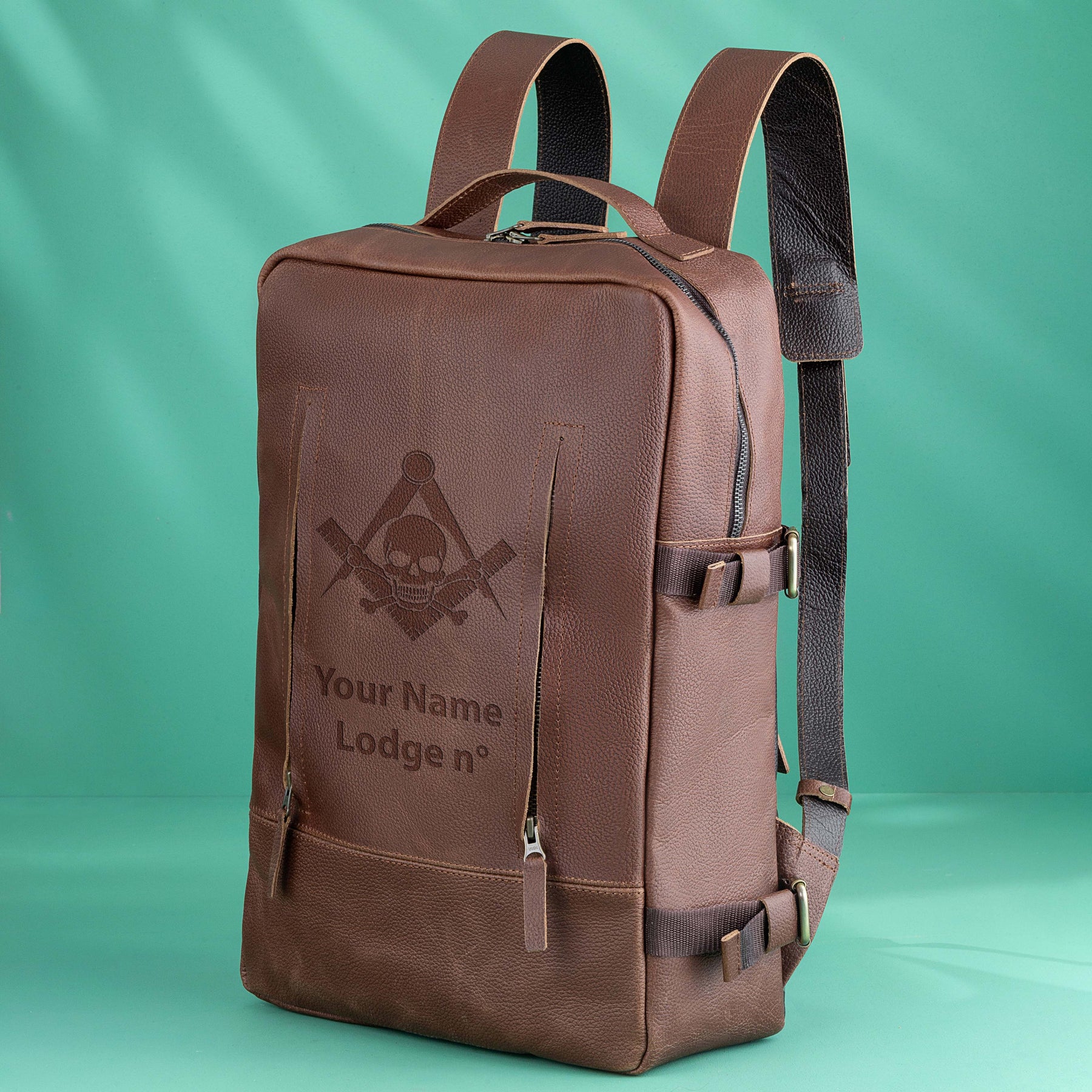 Widows Sons Backpack - Genuine Brown Leather - Bricks Masons