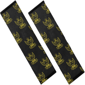 33rd Degree Scottish Rite Seatbelt Cover - Wings Up White & Gold - Bricks Masons