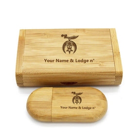 Shriners USB Flash Drives - Various Wood Colors - Bricks Masons