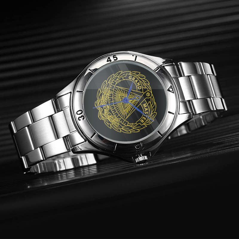 Grand Master Blue Lodge Wristwatch - Stainless Steel - Bricks Masons