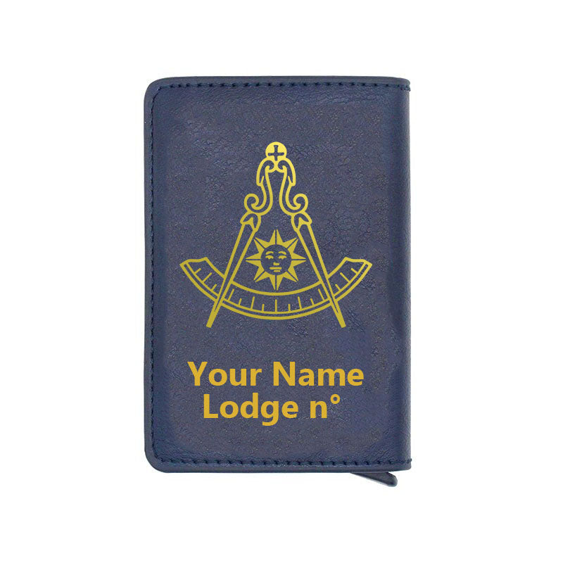 Past Master Blue Lodge California Regulation Wallet - Various Colors - Bricks Masons