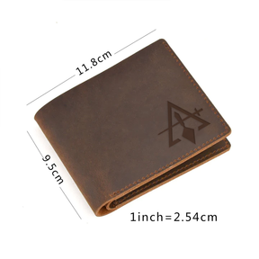 Council Wallet - Genuine Leather Bifold - Bricks Masons