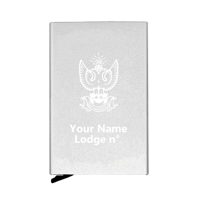 33rd Degree Scottish Rite Credit Card Holder - Wings Up Various Colors - Bricks Masons