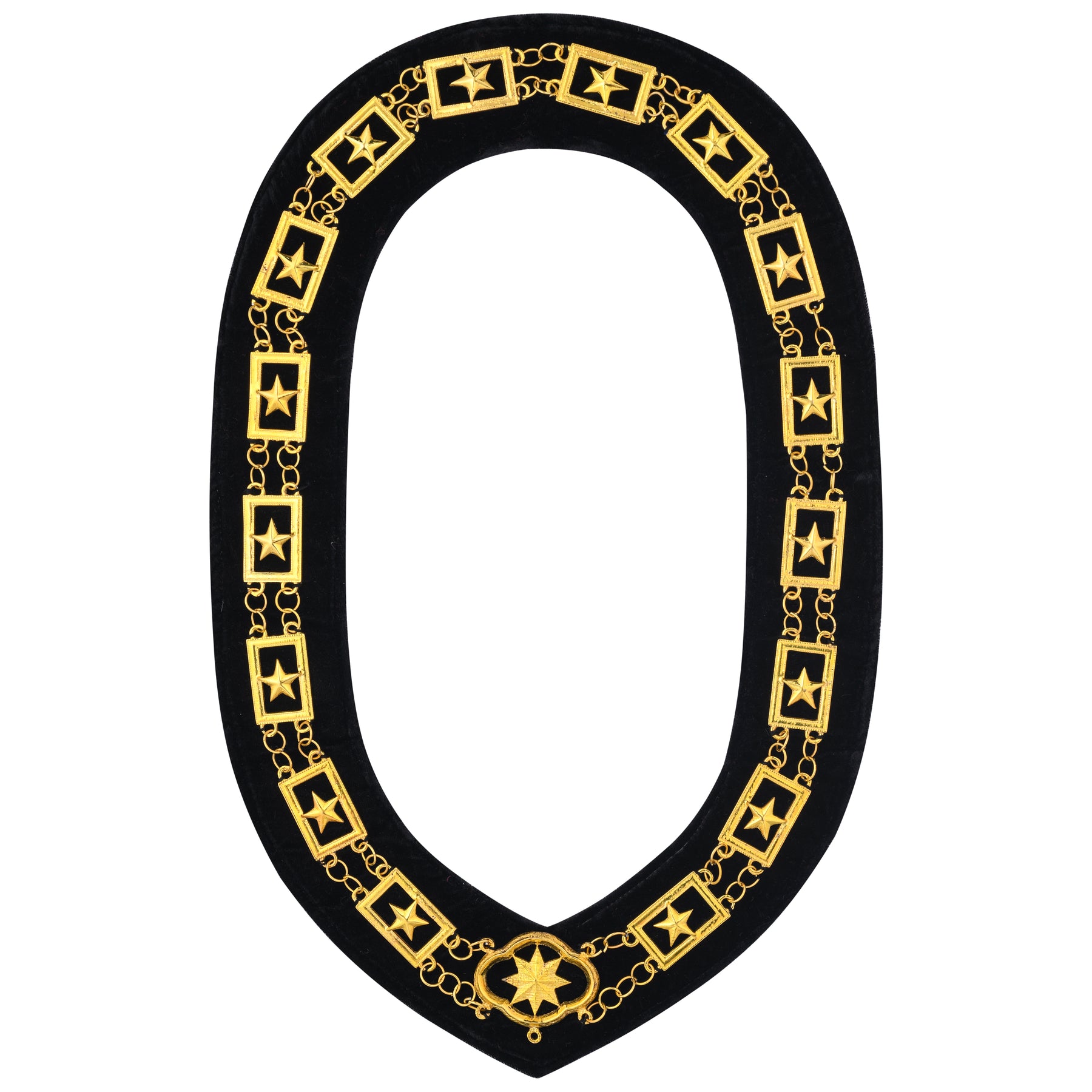OES Chain Collar - Gold With Black Lining - Bricks Masons