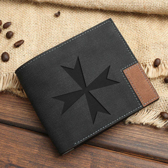 Order Of Malta Commandery Wallet - Leather Various Colors - Bricks Masons