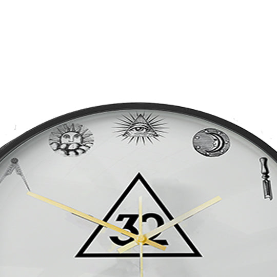 32nd Degree Scottish Rite Clock - Frame with LED - Bricks Masons
