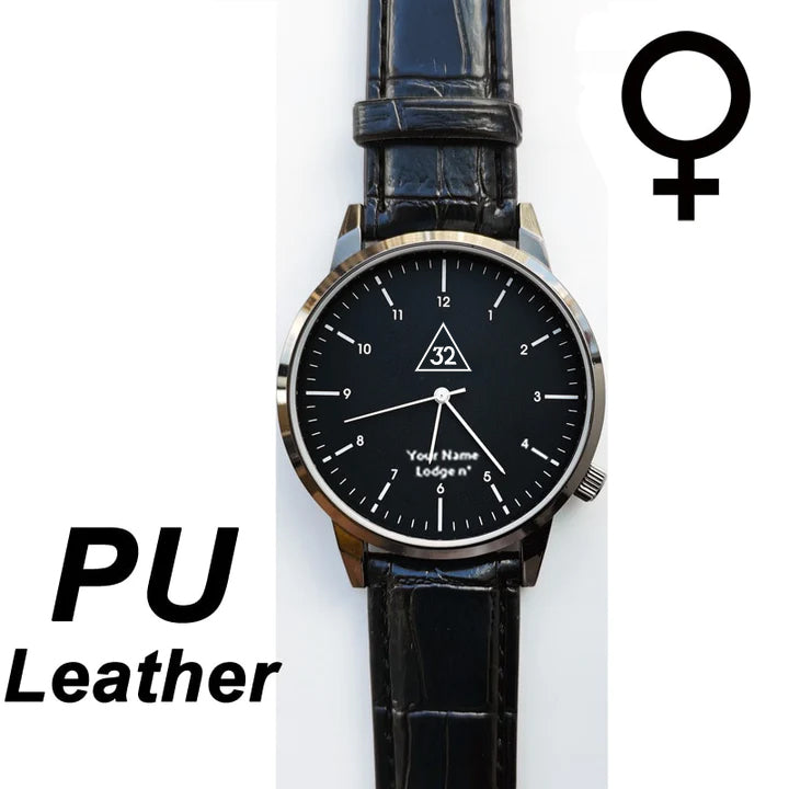 32nd Degree Scottish Rite Wristwatch - Various Colors - Bricks Masons