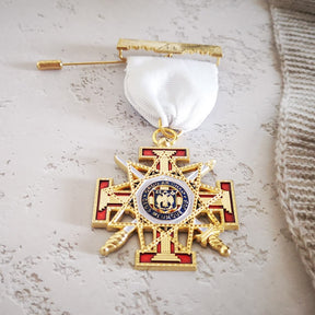 33rd Degree Scottish Rite Breast Jewel - Golden - Bricks Masons