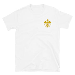 33rd Degree Scottish Rite T-Shirt - Wings Down Various Colors - Bricks Masons