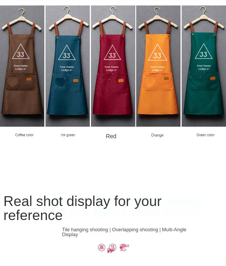 33rd Degree Scottish Rite Work Apron - Various Colors - Bricks Masons