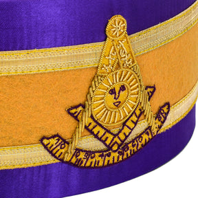 Past Master Blue Lodge Crown Cap - Purple Backing - Bricks Masons