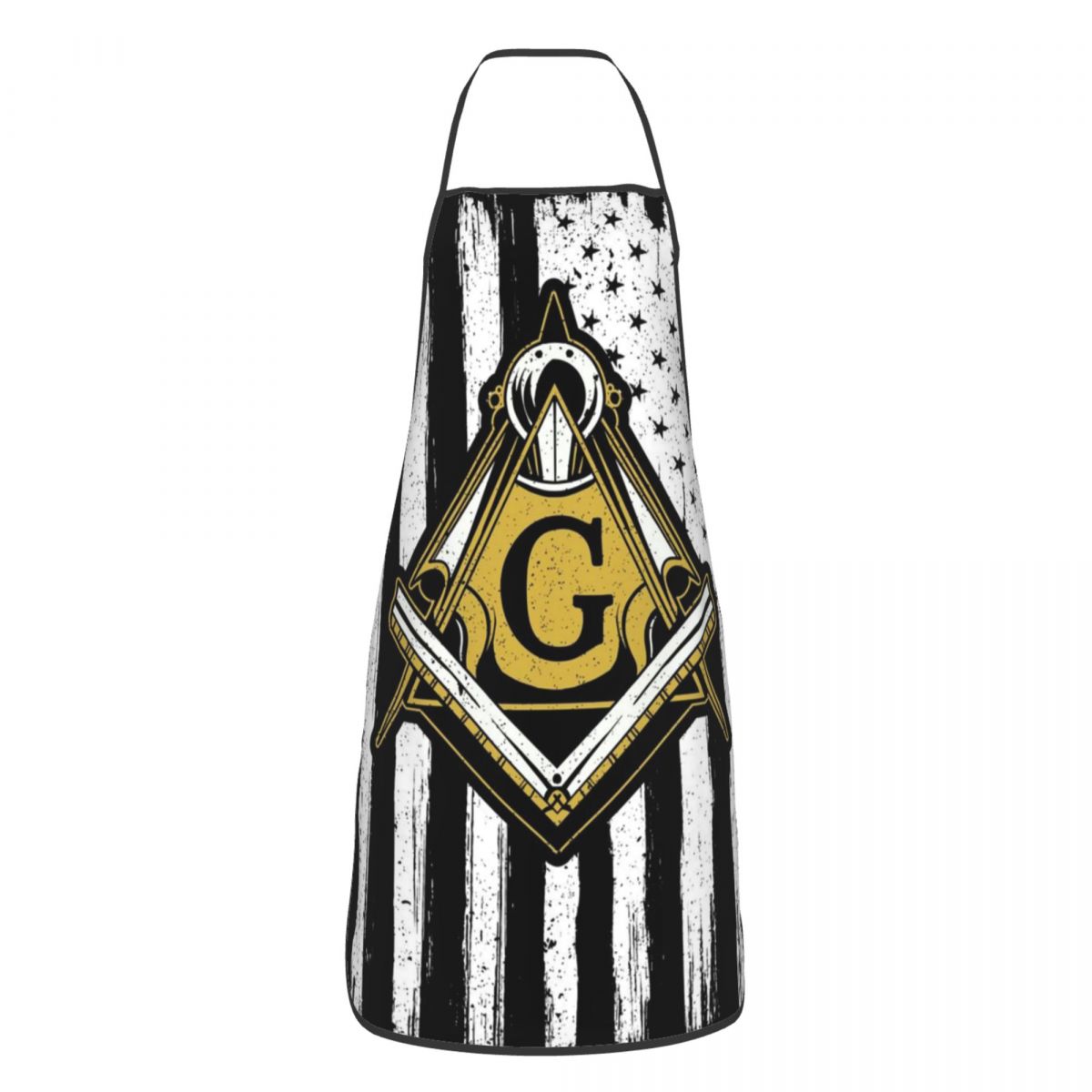 Master Mason Blue Lodge Kitchen Apron - American Flag