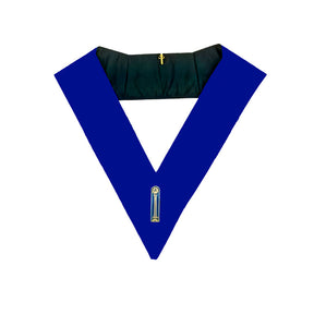 Junior Warden Blue Lodge Collar - Royal Blue - Bricks Masons