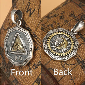 Eye Of Providence Necklace - Stainless Steel - Bricks Masons