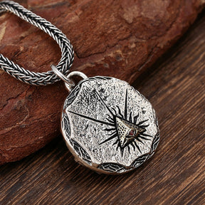 Eye Of Providence Necklace - Stainless Steel - Bricks Masons