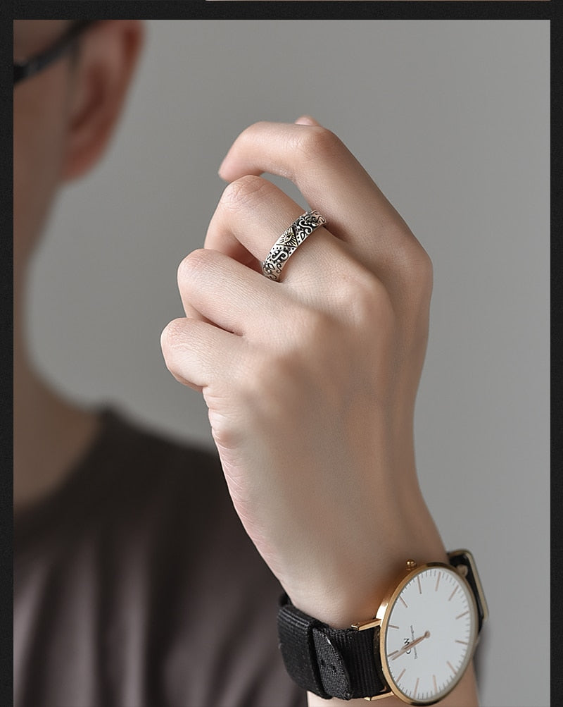 Eye Of Providence Ring - Adjustable 925 Sterling Silver - Bricks Masons