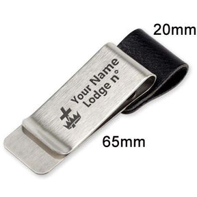 Knights Templar Commandery Pen Holder - Black & Brown Leather - Bricks Masons