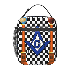 Master Mason Blue Lodge Lunch Bag - Thermal Insulated - Bricks Masons