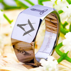 Master Mason Blue Lodge Ring - Various Sizes - Bricks Masons